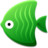 Green Fish Icon